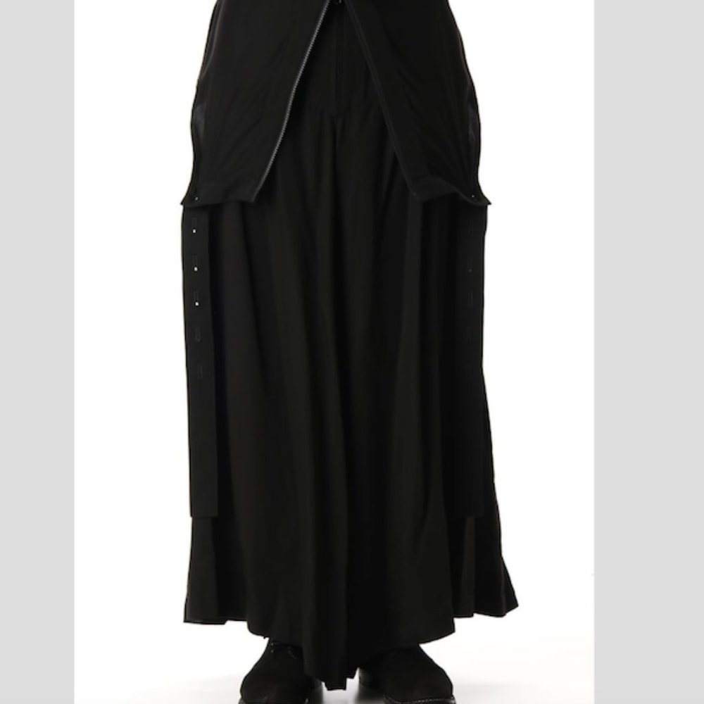 Yohji Yamamoto Pour Homme Convertible Overall - Black - Wool - Picture 6 of 14